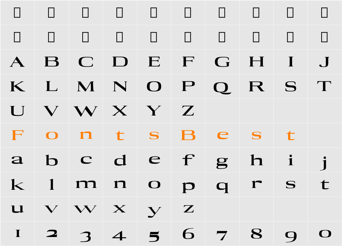 Adon Black Character Map