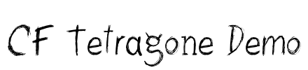 CF Tetragone Demo Font Image