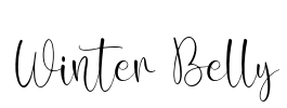 Winter Belly Font Image
