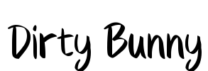 Dirty Bunny Font Image