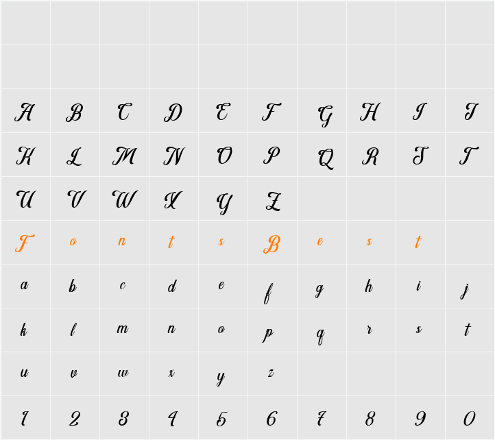 Agressive Rhytmes Character Map