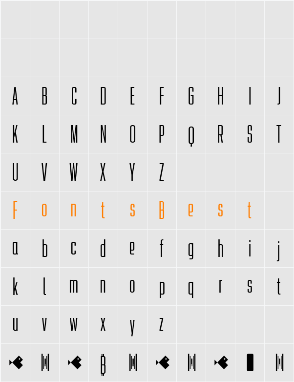Tighten Character Map