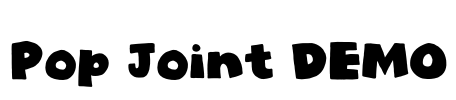 Pop Joint DEMO Font Image