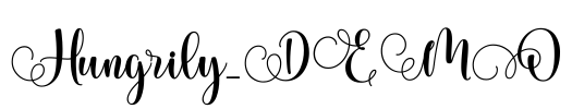 Hungrily_DEMO Font Image