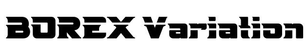 BOREX Variation Font Image