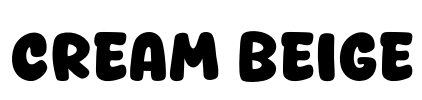 Cream Beige Font Image