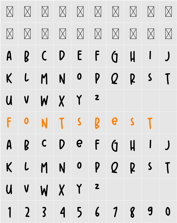 Brownist Character Map