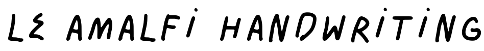 LE AMALFI Handwriting Font Image