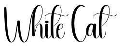White Cat Font Image