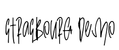 Strasbourg Demo Font Image