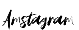 Amstagram Font Image