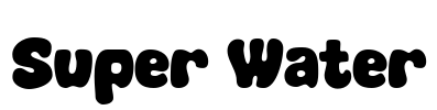 Super Water Font Image