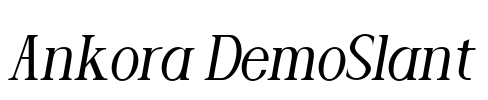 Ankora DemoSlant Font Image