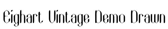 Eighart Vintage Demo Drawn Font Image