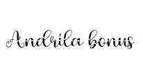 Andrila bonus Font Image