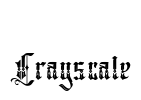 Crayscale Font Image