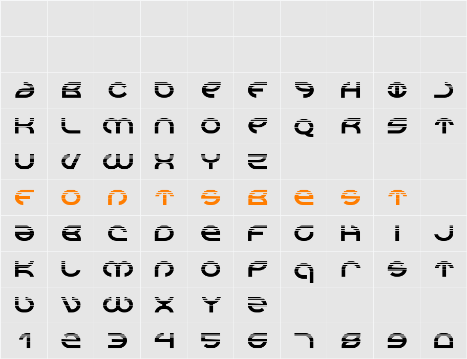 Aetherfox Halftone Character Map