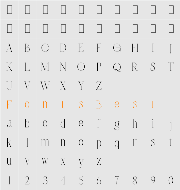 Crogue Character Map