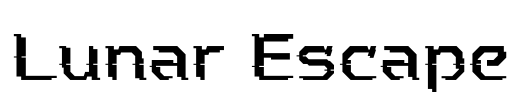 Lunar Escape Font Image