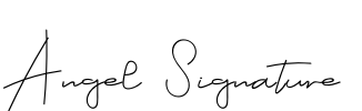 Angel Signature Font Image