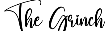 The Grinch Font Image