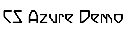 CS Azure Demo Font Image