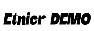 Etnier DEMO Font Image