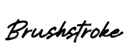 Brushstroke Font Image