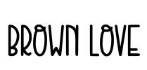 Brown Love Font Image