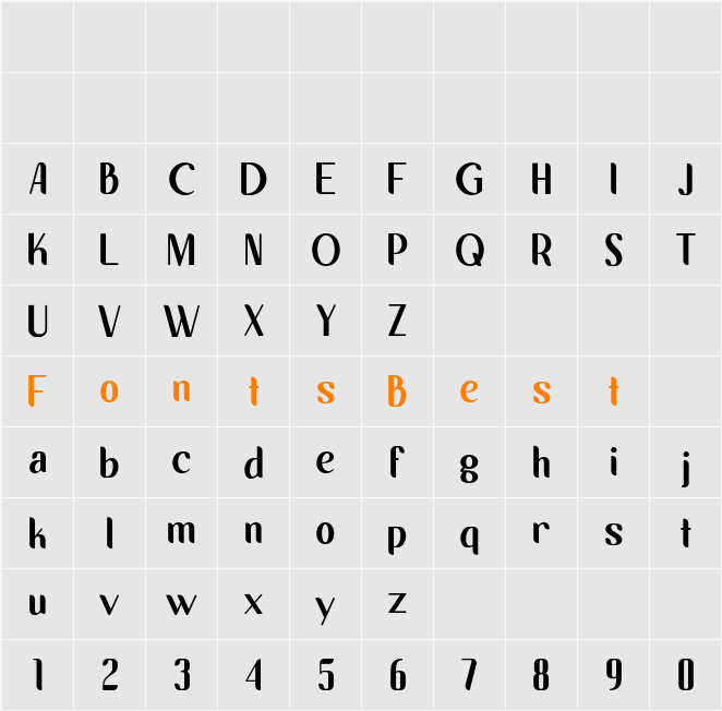 Laksmi Character Map