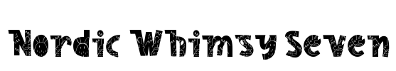 Nordic Whimsy Seven Font Image