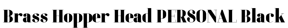 Brass Hopper Head PERSONAL Black Font Image