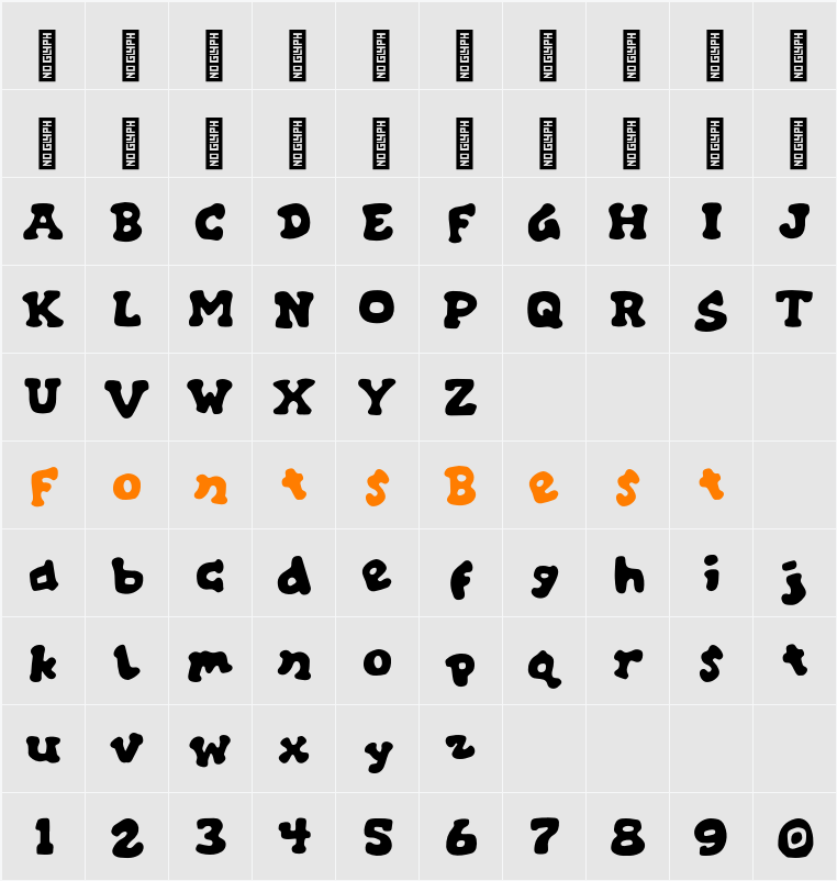 Alphabit Soup Character Map