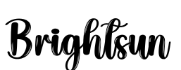 Brightsun Font Image