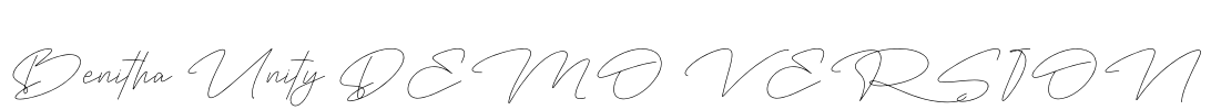 Benitha Unity DEMO VERSION Font Image