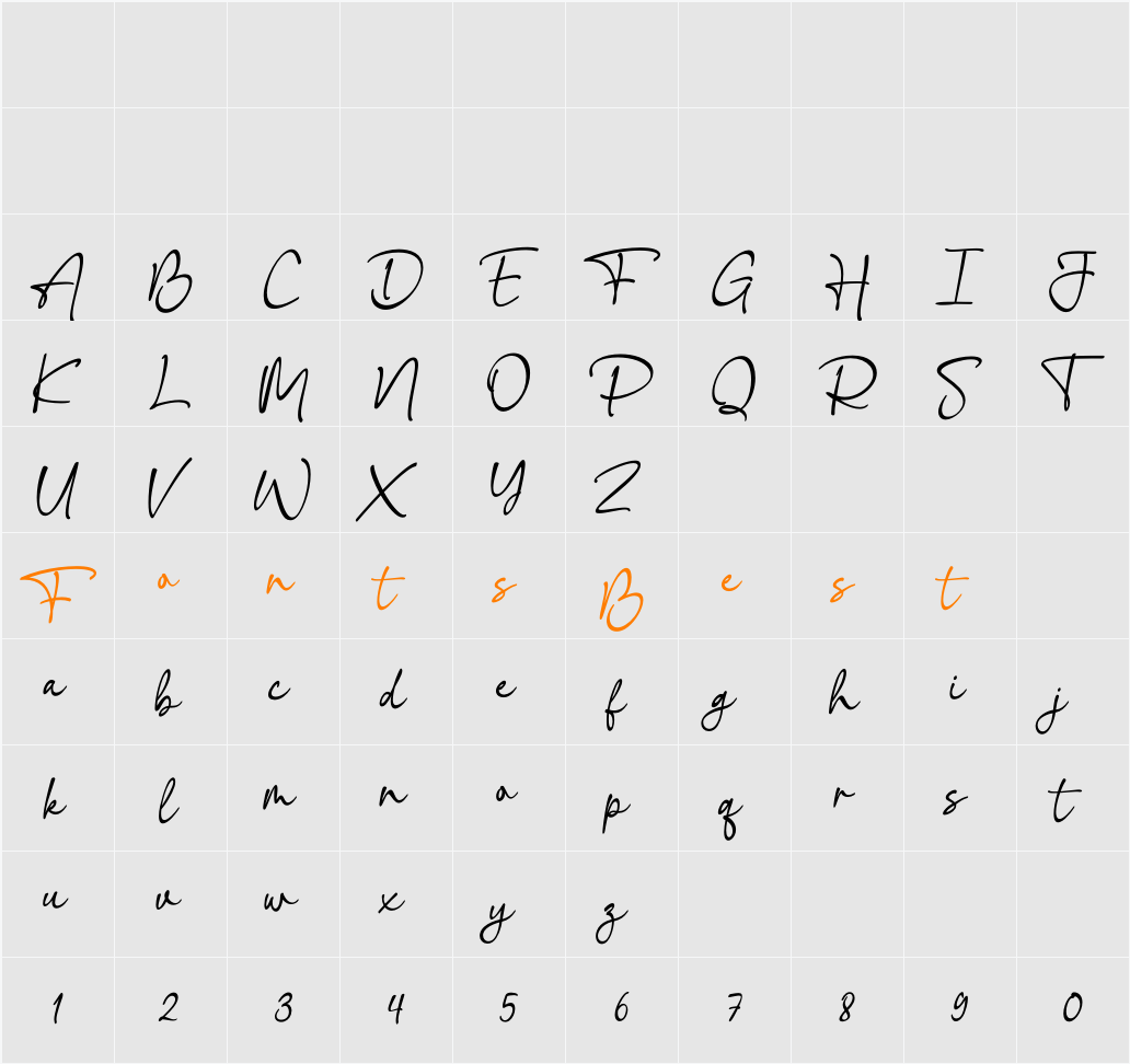Amesthy Character Map