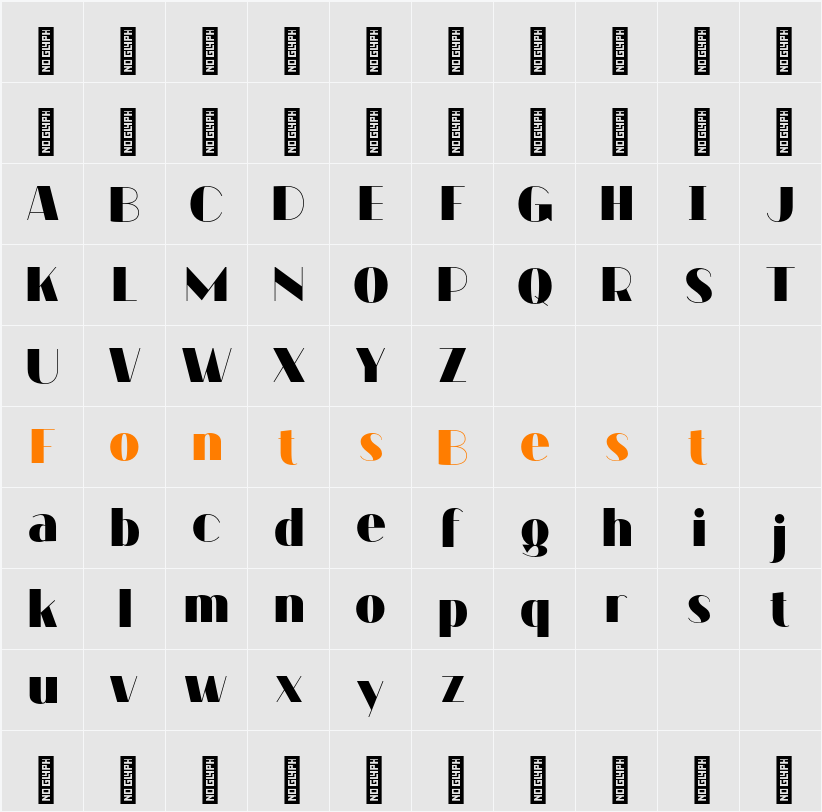 Munges Expanded Character Map