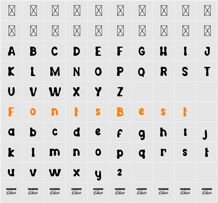 MergatoDemo Character Map