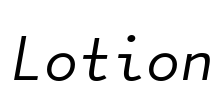 Lotion Font Image