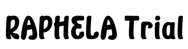 RAPHELA Trial Font Image