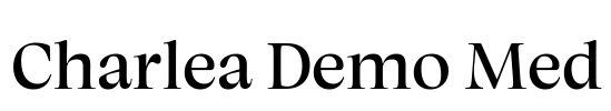 Charlea Demo Med Font Image