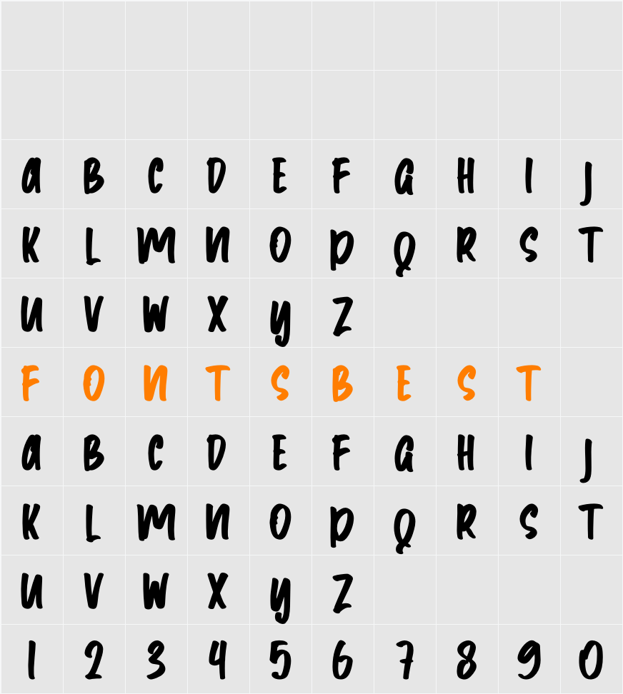 Gafyune Character Map