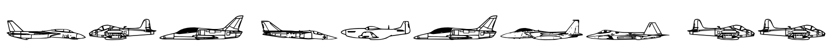 Air Force II Font Image