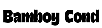 Bamboy Cond Font Image
