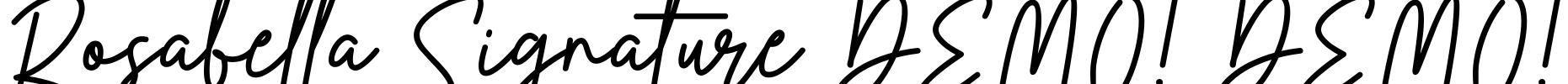 Rosabella Signature DEMO! DEMO! Font Image