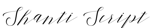 Shanti Script Font Image