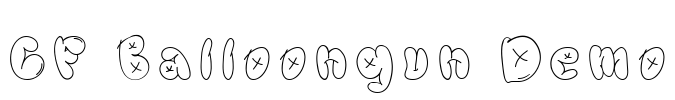 CF Balloongun Demo Font Image