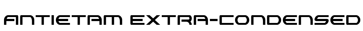 Antietam Extra-Condensed Font Image