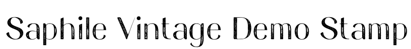 Saphile Vintage Demo Stamp Font Image