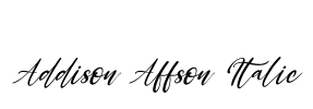 Addison Affson Italic Font Image